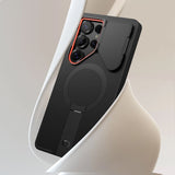 Tech-Protect Kevlar Aura MagSafe Case til Samsung Galaxy S25 Ultra - sort/orange