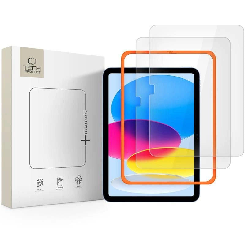 Tech-Protect Easy Set+ 2-pakke af hærdet glas til iPad 10.9  2022 / iPad 11  2025