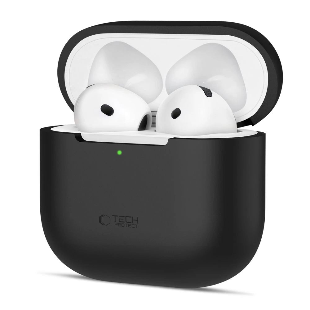 Tech-Protect Silicone Case til Apple AirPods 4 - sort