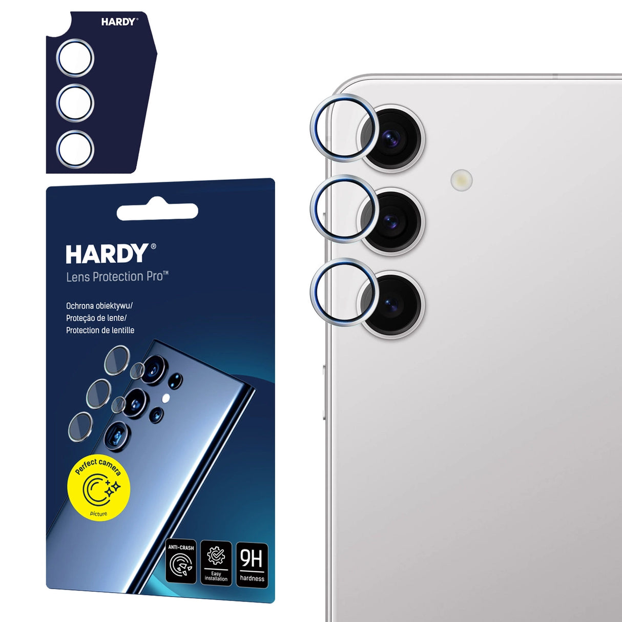 3mk HARDY Lens Protection Pro til Samsung Galaxy S24+ - grå