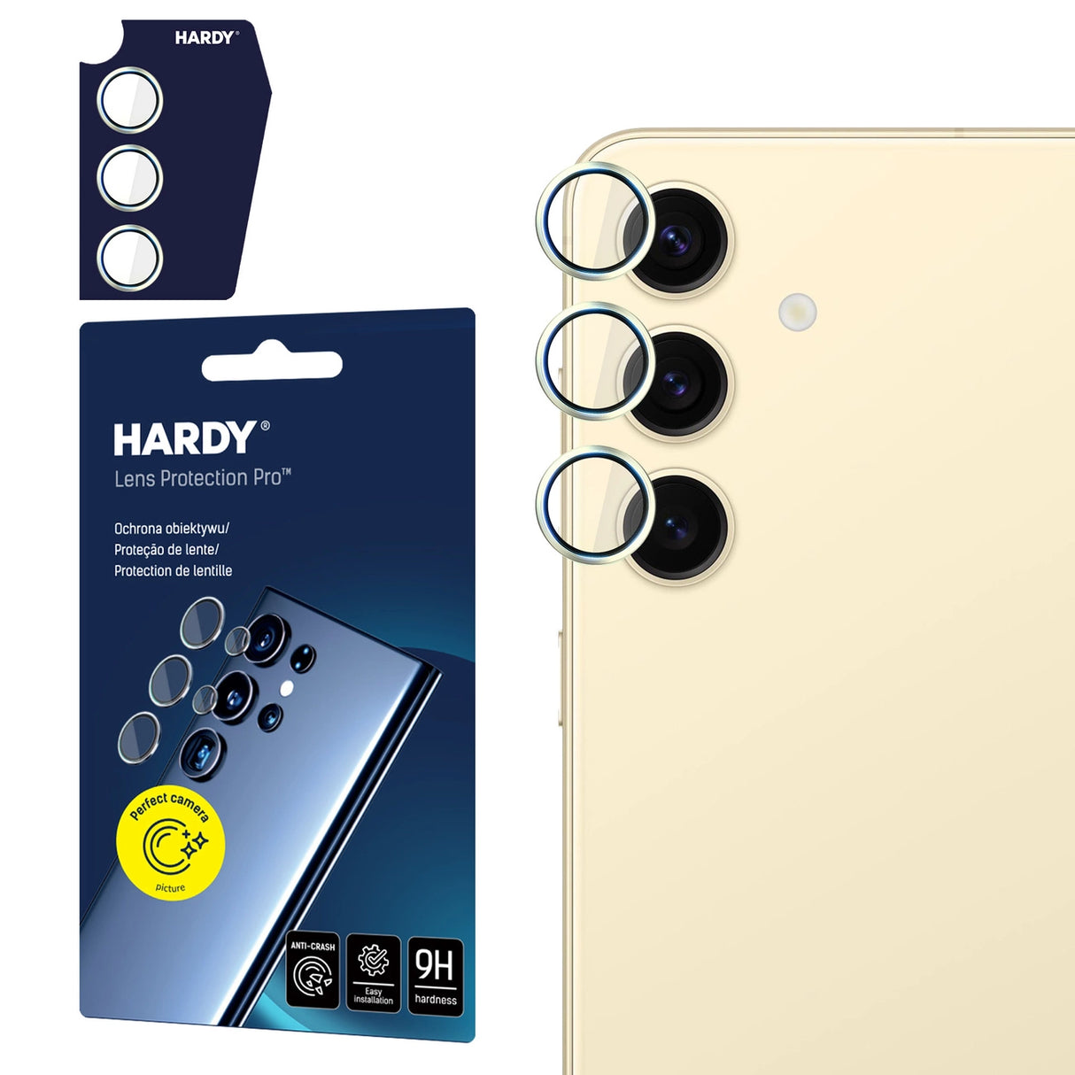 3mk HARDY Lens Protection Pro til Samsung Galaxy S24+ - Gul