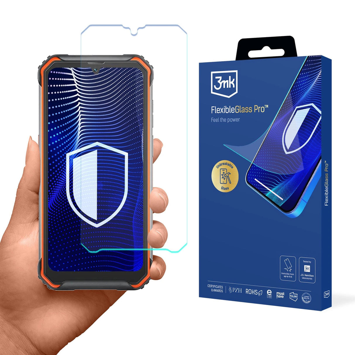 Hybridglas 3mk FlexibleGlass Pro på Blackview BV7200