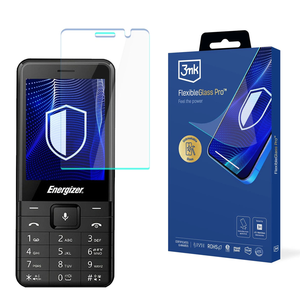 Hybridglas 3mk FlexibleGlass Pro til Energizer E280S