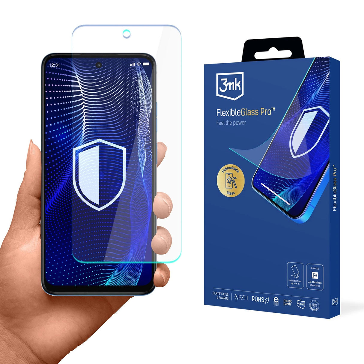 Hybrid glas 3mk FlexibleGlass Pro til Motorola Moto G45 5G