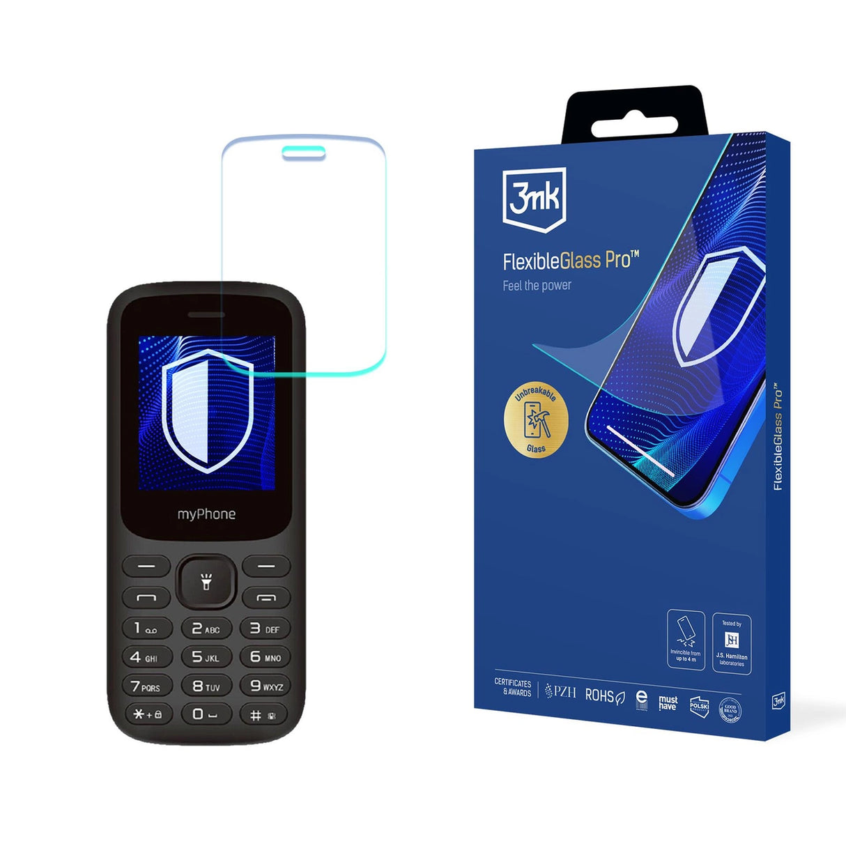 Hybrid glas 3mk FlexibleGlass Pro til MyPhone 2220