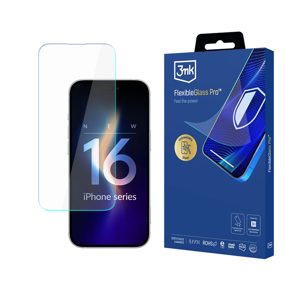 Hybrid glas 3mk FlexibleGlass Pro til Apple iPhone 16 Pro