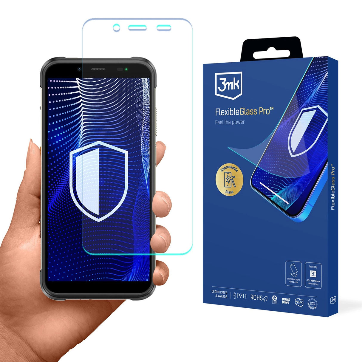 3mk FlexibleGlass Pro Hybrid Glass til Ulefone Power Armor 16 Pro / 16S