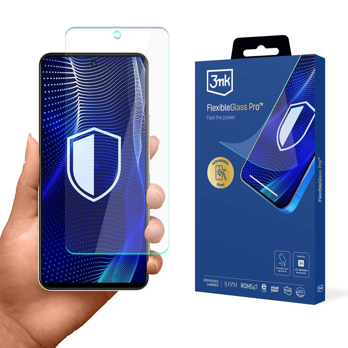 Hybridglas 3mk FlexibleGlass Pro på Vivo Y19s