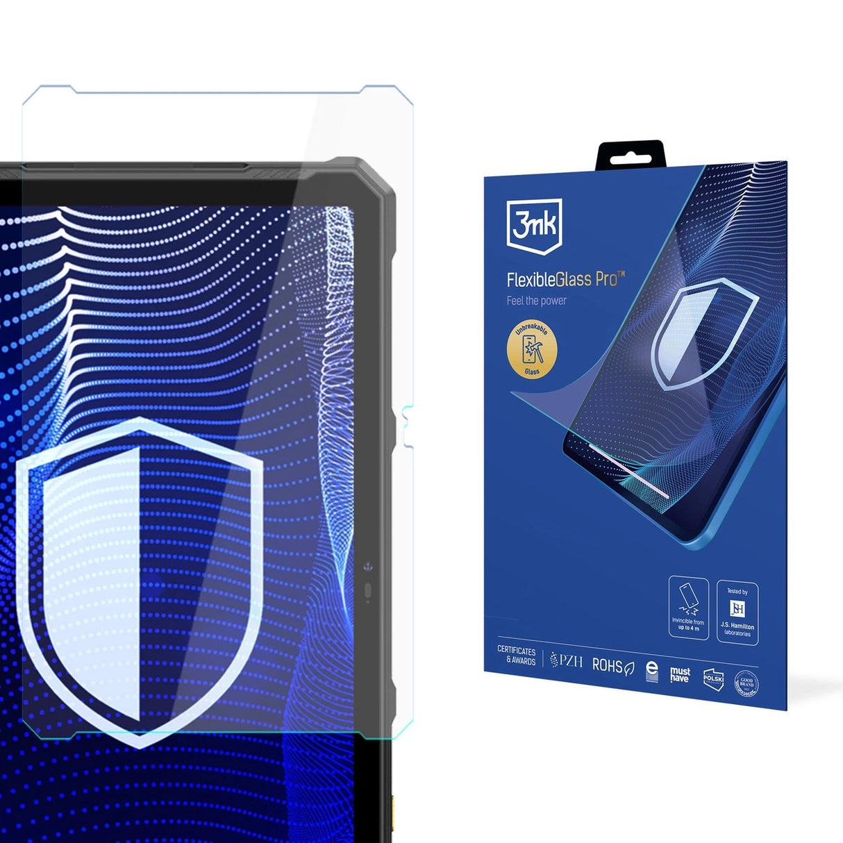 3mk FlexibleGlass Pro Hybrid Glass til Ulefone Armor Pad 4 Ultra / Pad 4 Ultra Thermal
