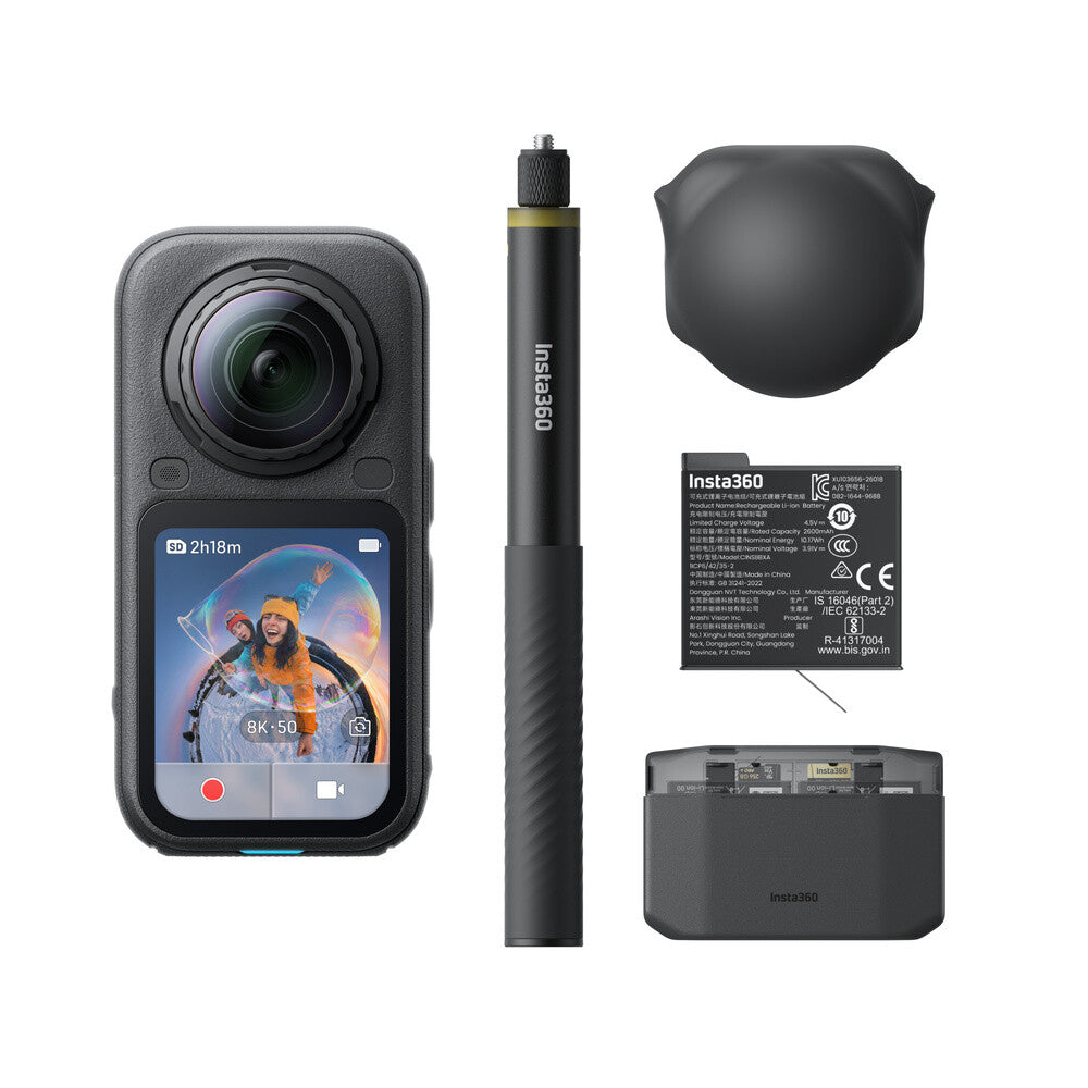 Insta360 X6 Essentials Bundle action sports camera 120 MP 8K Ultra HD 25.4 / 1.1 mm (1 / 1.1") Wi-Fi 196 g