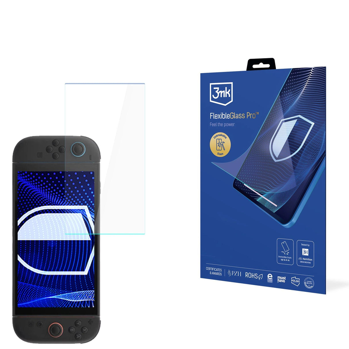 Hybrid glass 3mk FlexibleGlass Pro til Nintendo Switch 2