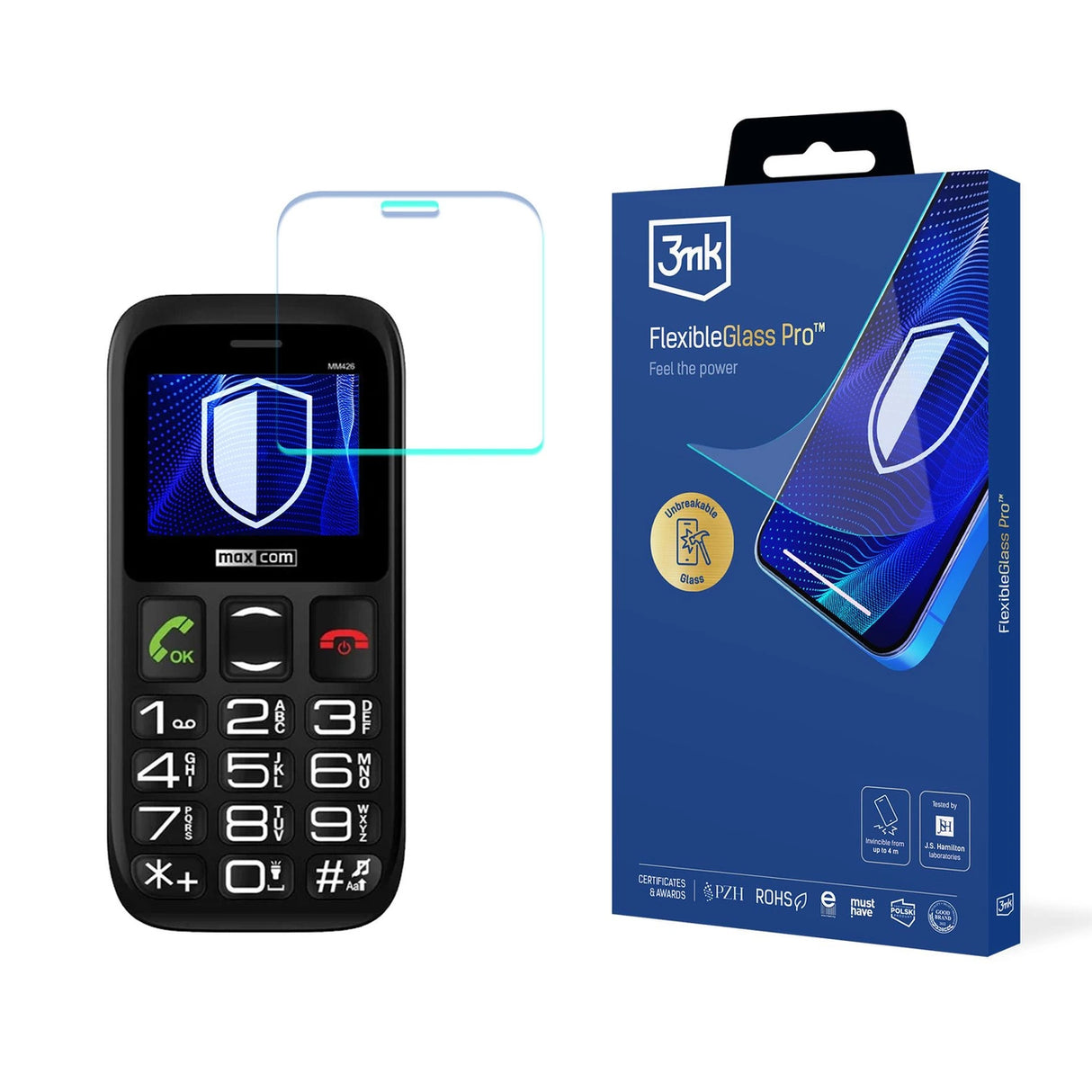 Hybridglas 3mk FlexibleGlass Pro på Maxcom Comfort MM426