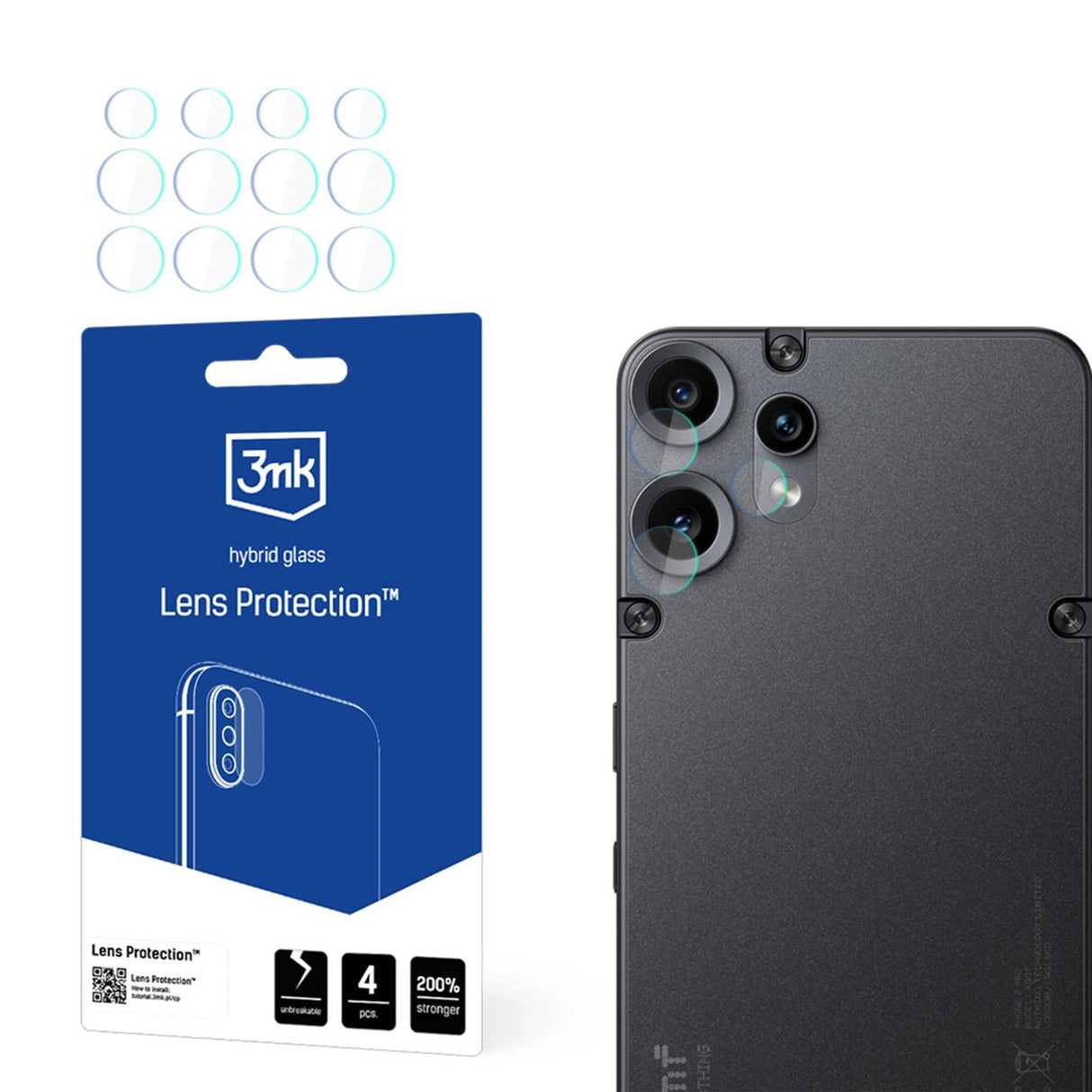 3mk Lens Protection Hybrid Glass til CMF Phone 2 Pro Camera Lens af Nothing
