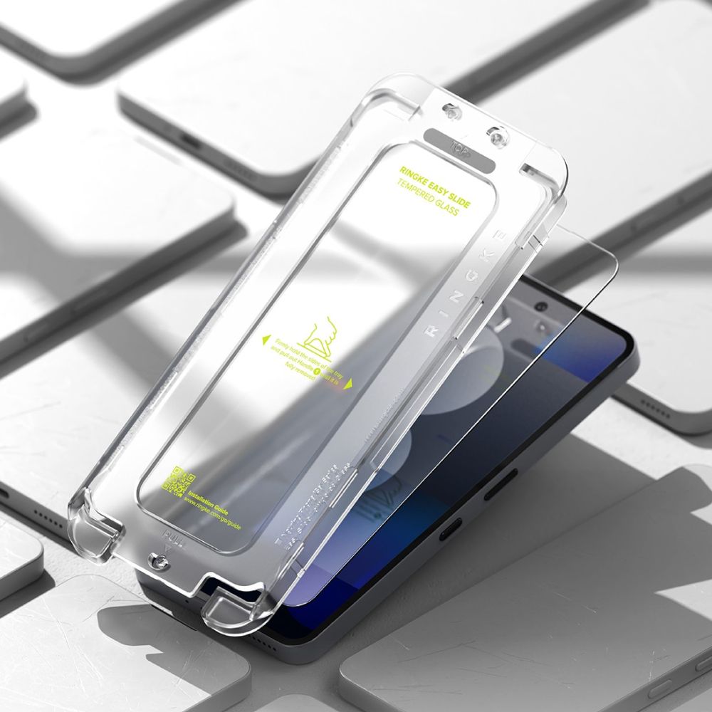 Ringke Easy Slide tempereret glas 2-pakke til ingenting Telefon 3A / 3A Pro - klar