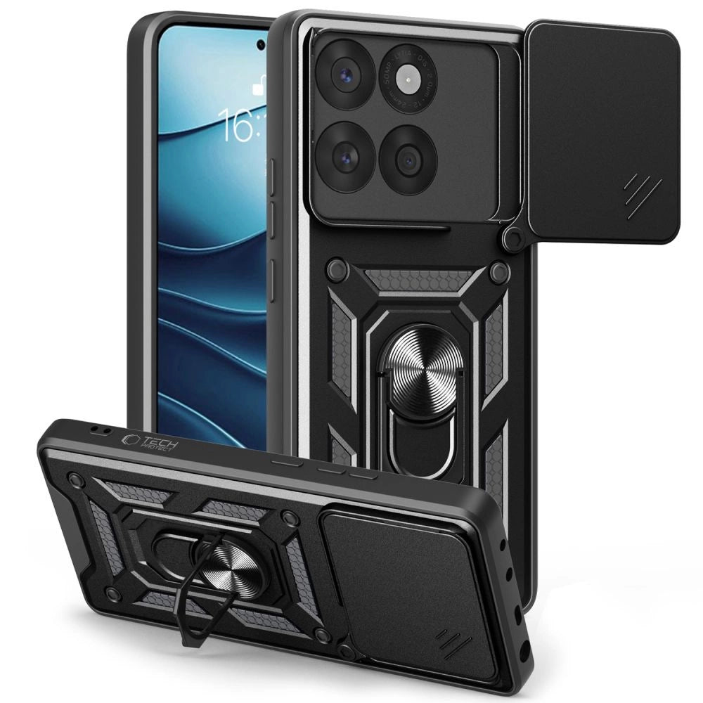 Tech-Protect CamShield Pro-kasse til Motorola Edge 60 Fusion - sort