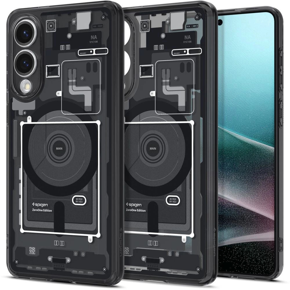 Spigen Ultra Hybrid Mag Case med MagSafe til Samsung Galaxy S25 Edge med tryk - sort