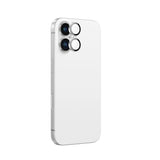 AmazingThing AR Aluminum 2 Lens Glass with Camera Lens Frame for iPhone 16 / 16 Plus - White