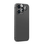 AmazingThing AR Aluminium 3 Lens Glass med Kamera Lens Frame til iPhone 16 Pro / 16 Pro Max - sort
