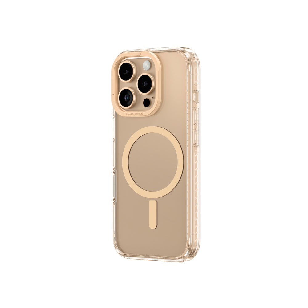 AmazingThing Titan Pro Mag Case med magnetisk ring til iPhone 16 Pro - Rose Gold