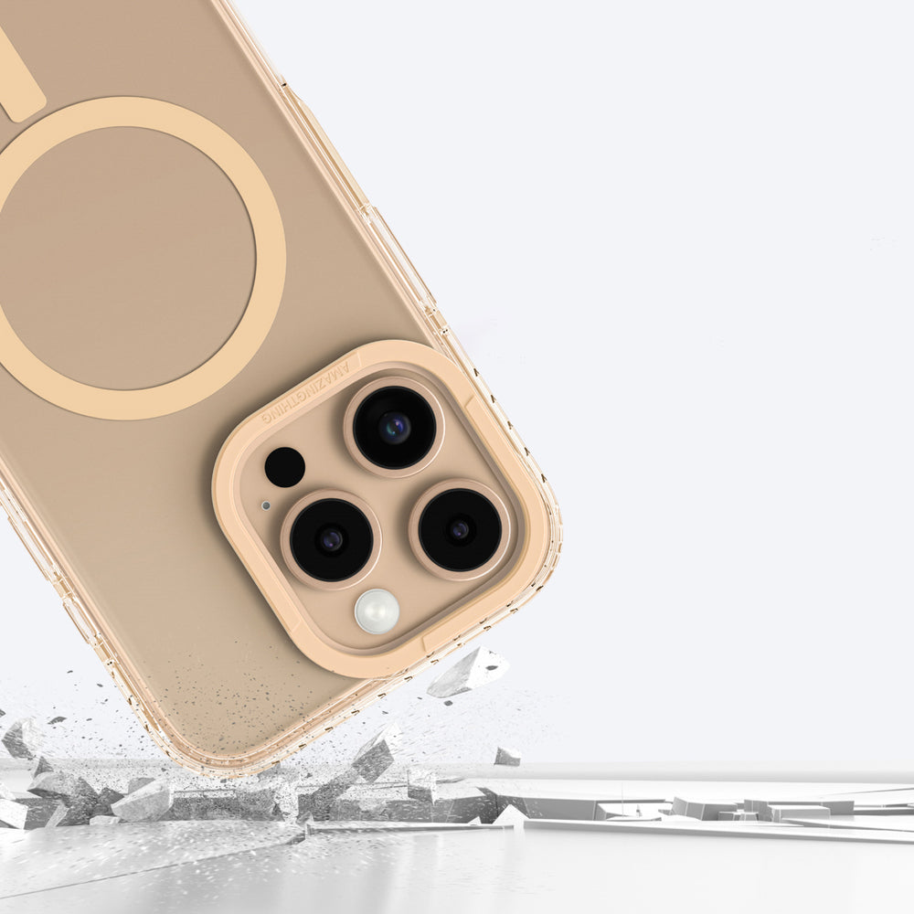 AmazingThing Titan Pro Mag Case med magnetisk ring til iPhone 16 Pro - Rose Gold