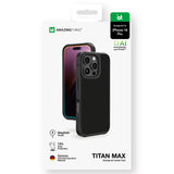 AmazingThing Titan Max Case med 600D Aramid Fibre til iPhone 16 Pro - sort