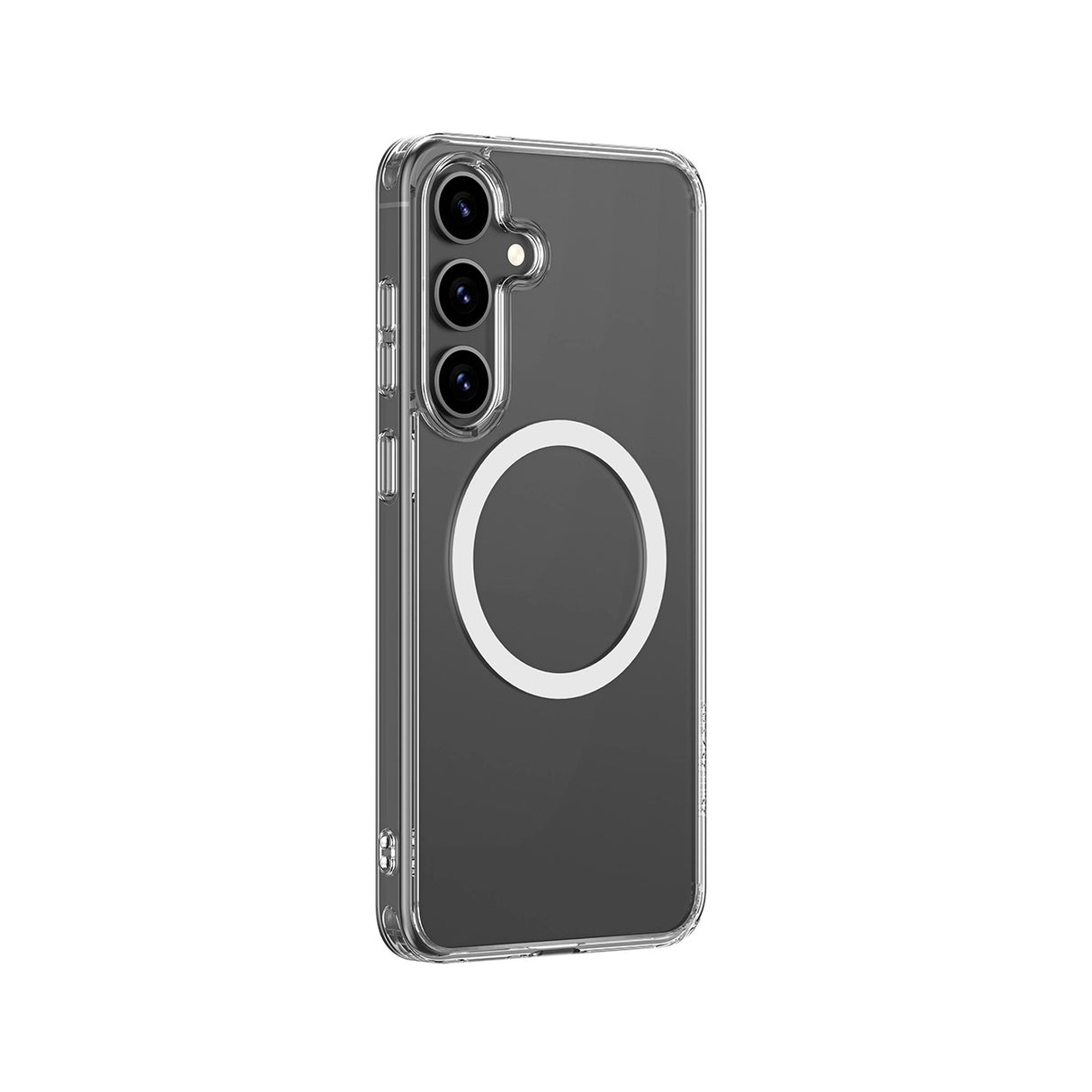 AmazingThing Minimal Mag Case med Magnetisk Ring til Samsung Galaxy S25+ - Gennemsigtig