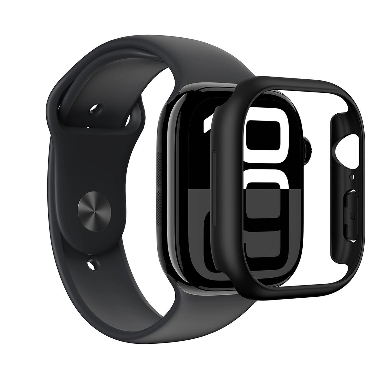 AmazingThing Minimal Case til Apple Watch 46mm   sort