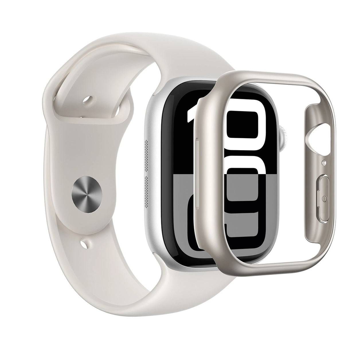 AmazingThing Minimal Case til Apple Watch 46mm   sølv