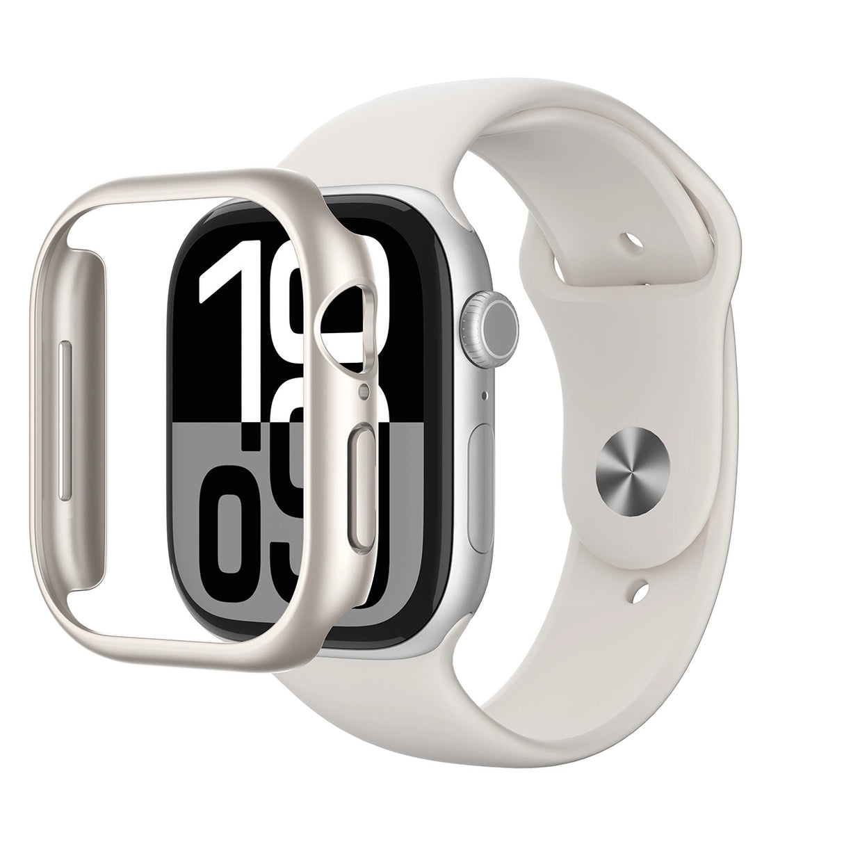 AmazingThing Minimal Case til Apple Watch 46mm   sølv