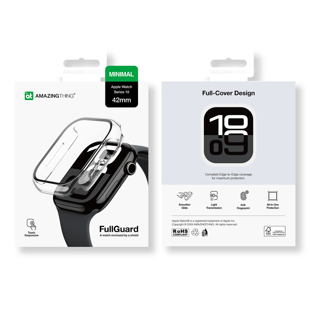 AmazingThing Radix Glass Case til Apple Watch 42mm - Clear