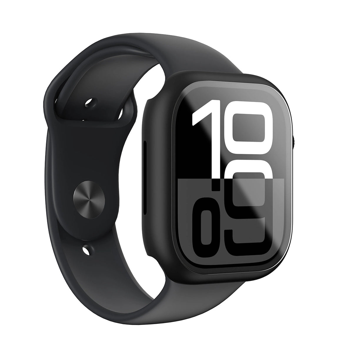 AmazingThing Radix Glass Case til Apple Watch 46mm   Sort