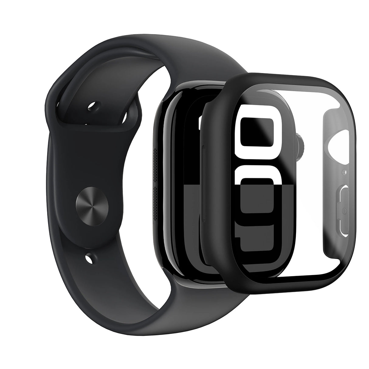 AmazingThing Radix Glass Case til Apple Watch 42mm - sort