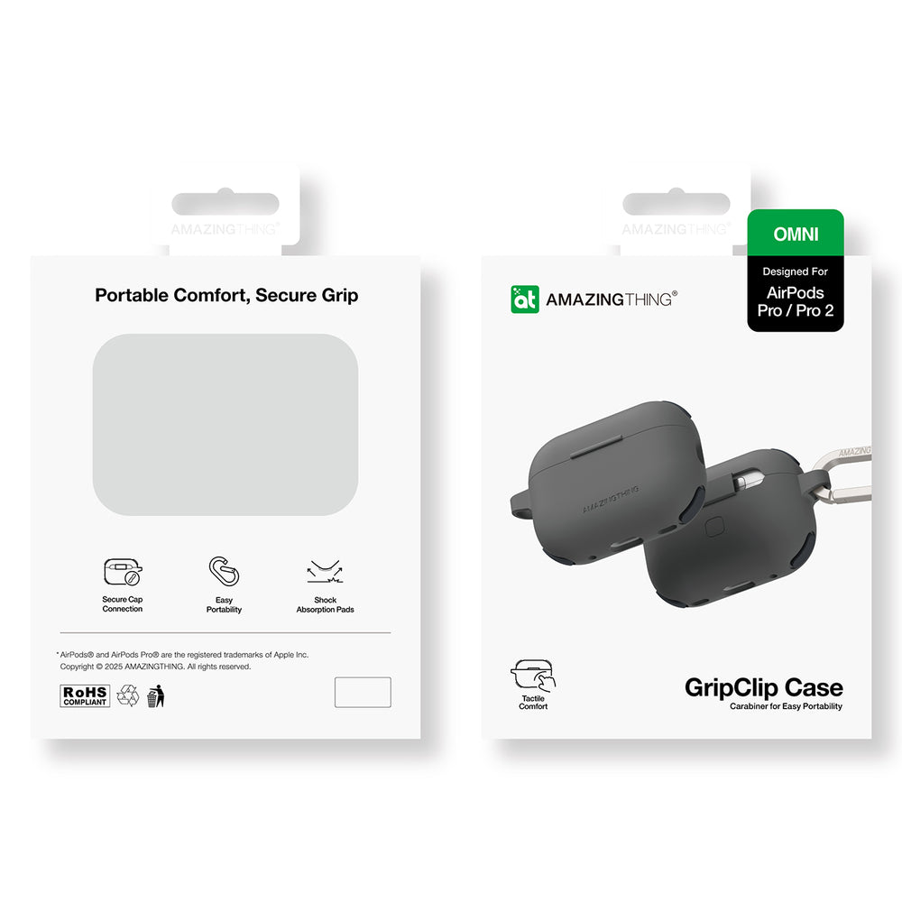 AmazingThing Omni Case til AirPods Pro 2 Silicone Case - sort
