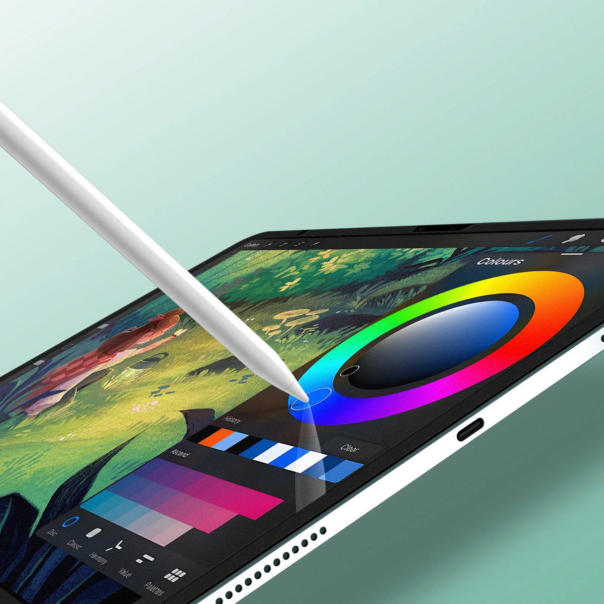 Dux Ducis Naad Paperlike Matte Screen Protector til iPad Air 11" (2024/2025) - med sort ramme