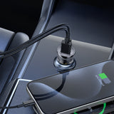 Wozinsky 65W Biloplader USB-C PD 65W / USB-A 45W QC 3.0 - sort
