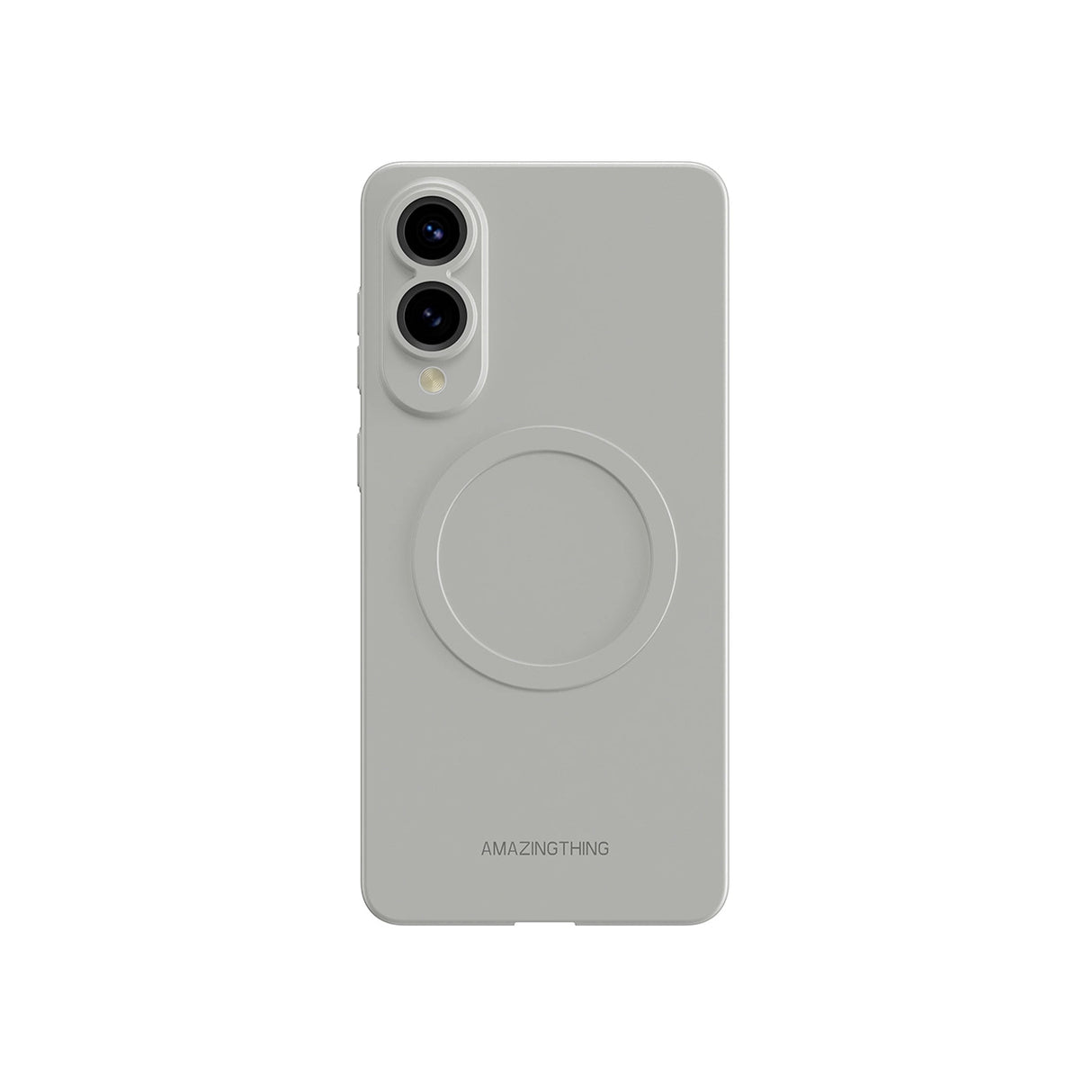 AmazingThing Minimal Air Case med magnetisk ring til Samsung Galaxy S25 Edge - Grå