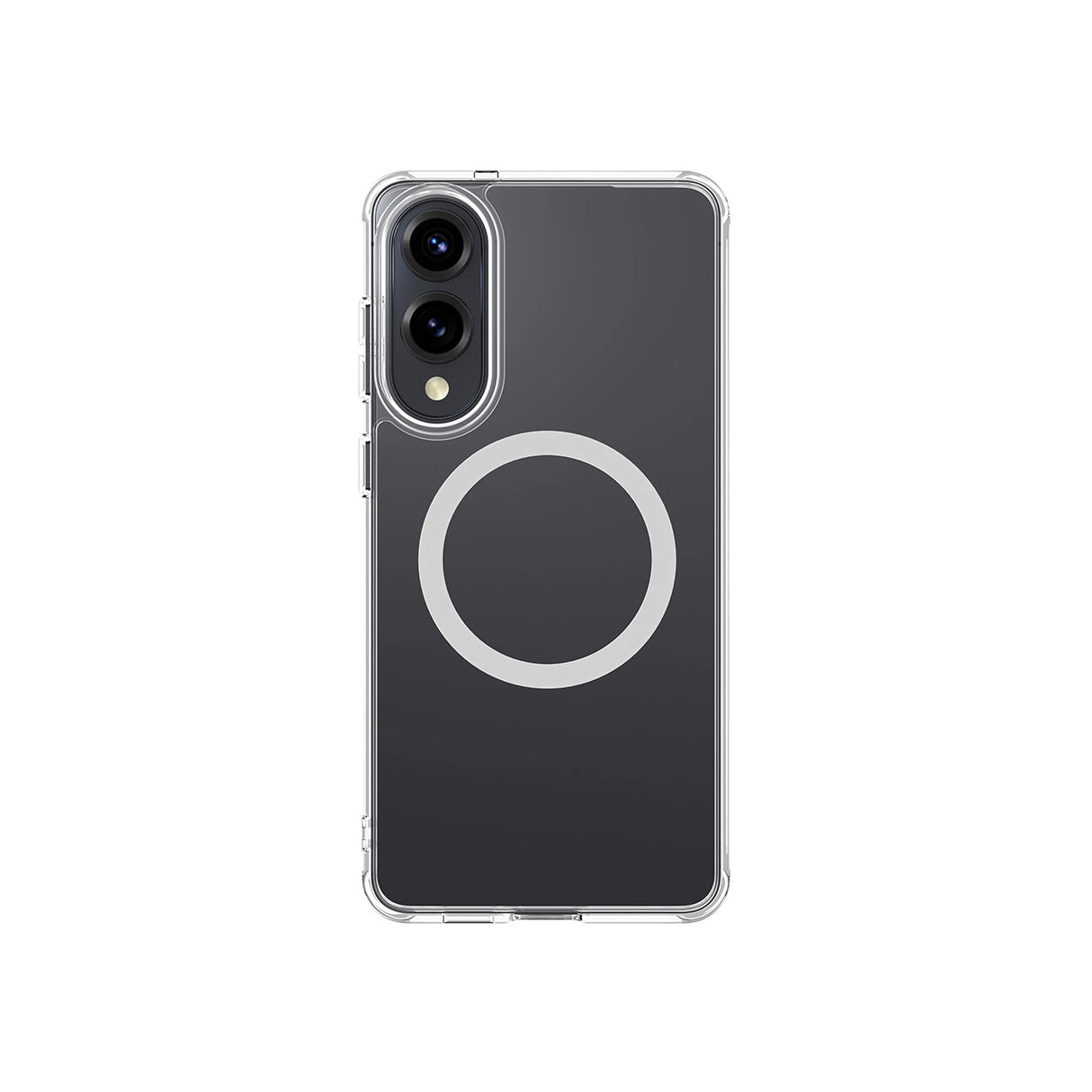 AmazingThing Minimal Mag Case med Magnetisk Ring til Samsung Galaxy S25 Edge - Transparent