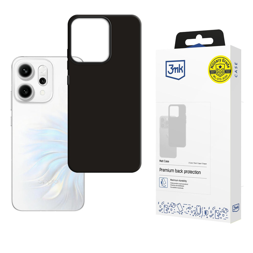 3mk Matt Case til Oppo Reno 14 - sort