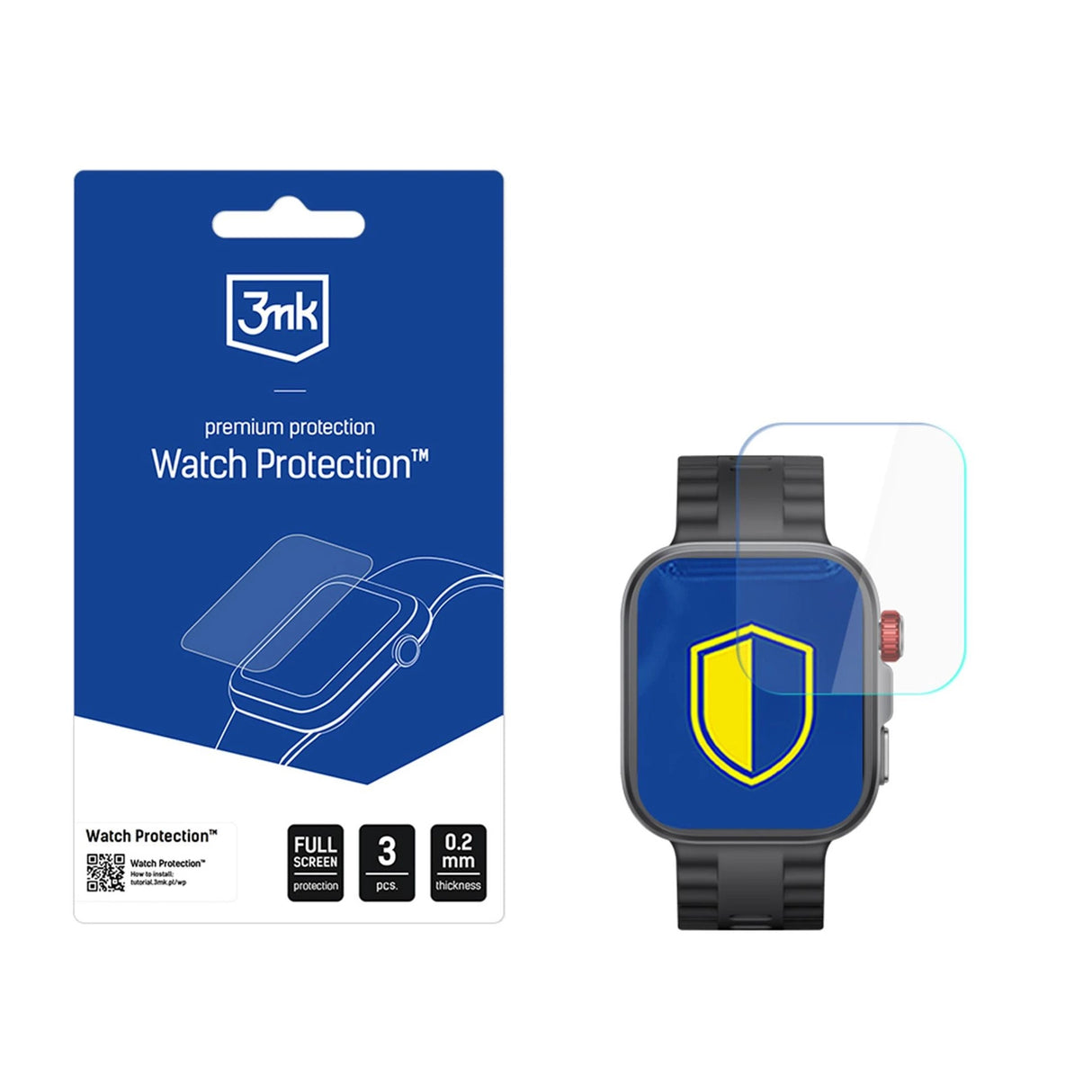 Smartwatch skærmbeskytter Glass 3mk Watch Protection FlexibleGlass til Huawei Watch Fit 4 Pro