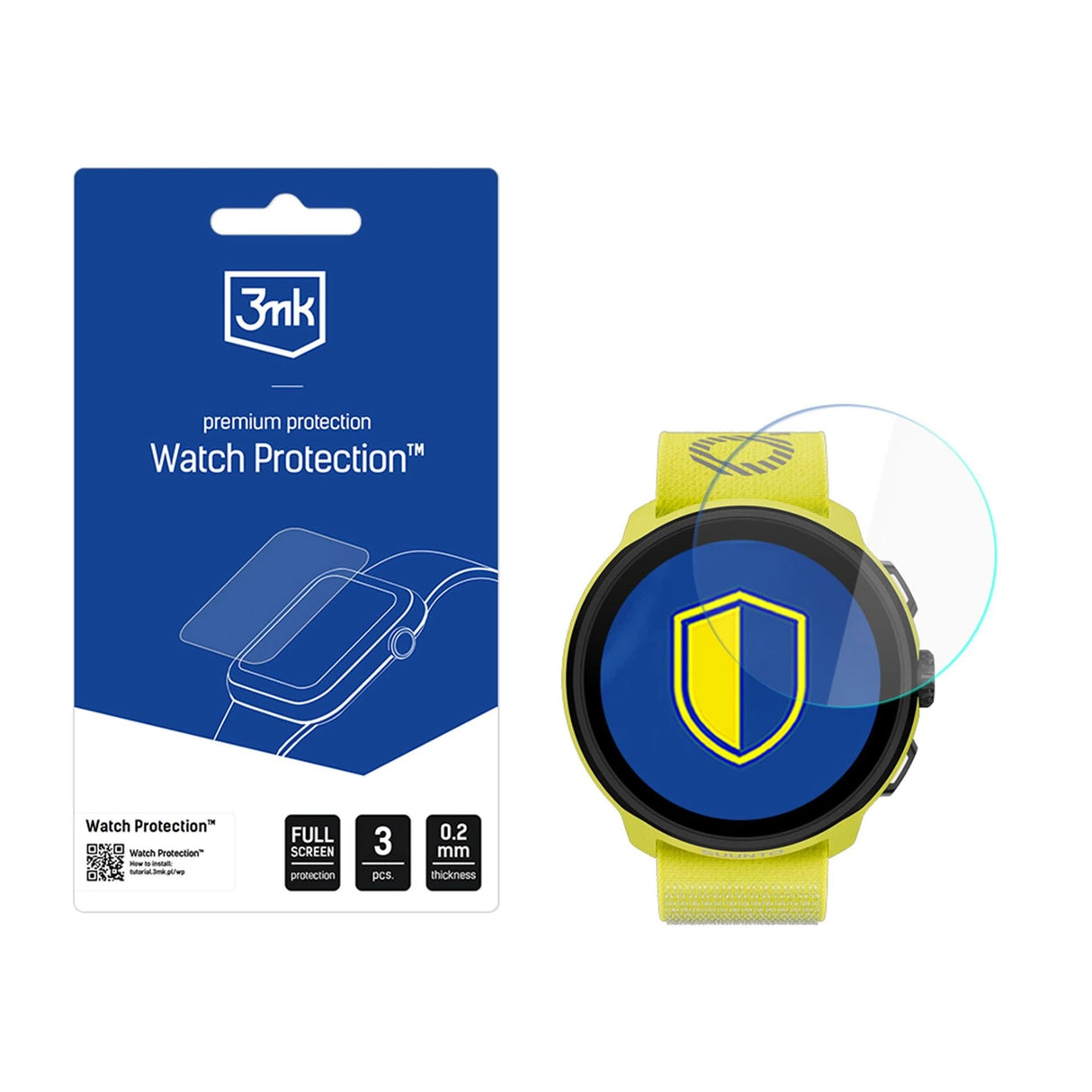 Smartwatch skærmbeskytter 3mk Watch Protection FlexibleGlass til Suunto Run