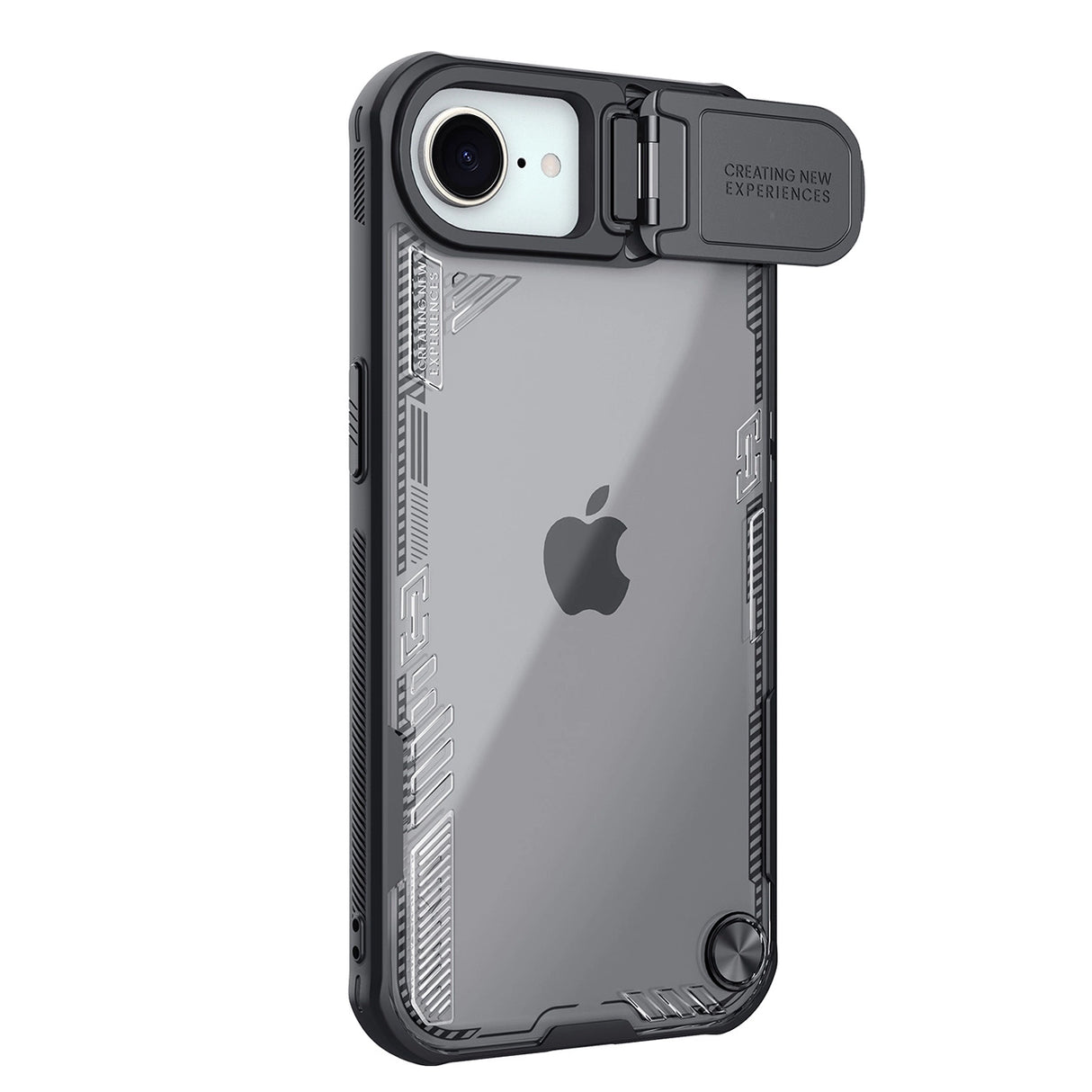 Nillkin Iceblade Prop Case med Lens Cover og Stand for iPhone 16e - sort