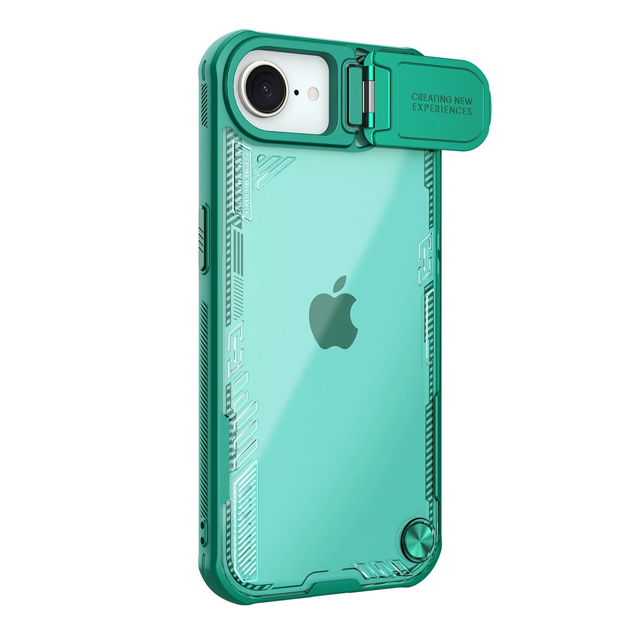 Nillkin Iceblade Prop Case med Lens Cover og Stand for iPhone 16e - Grøn
