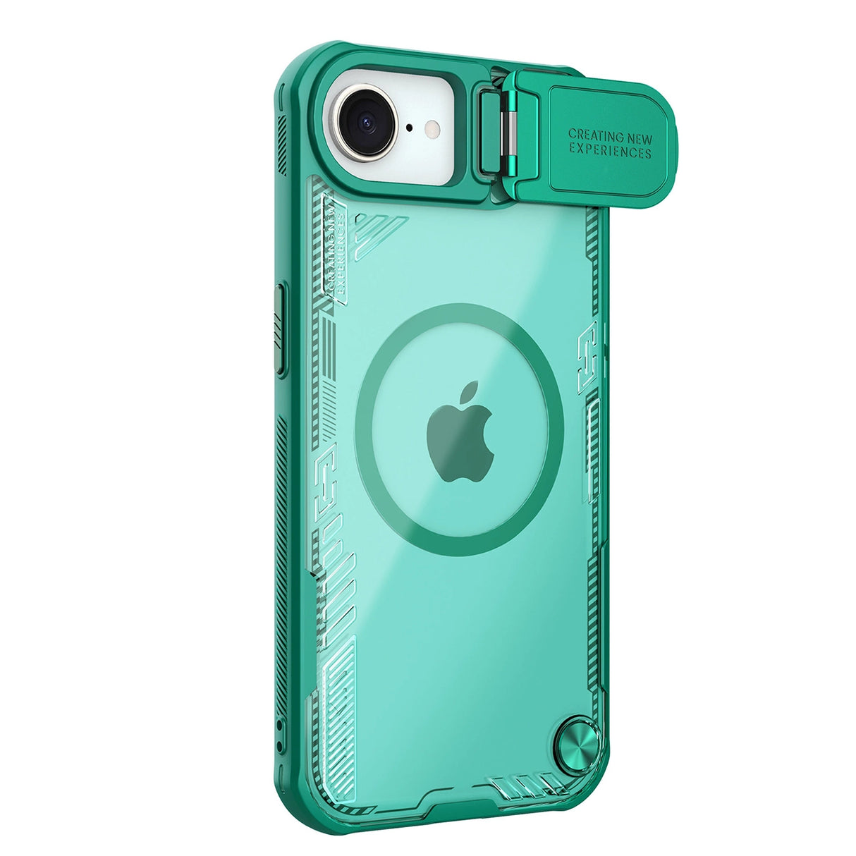Nillkin Iceblade Prop Magnetisk Case med Kamera Cover og Stand for iPhone 16e - Grøn