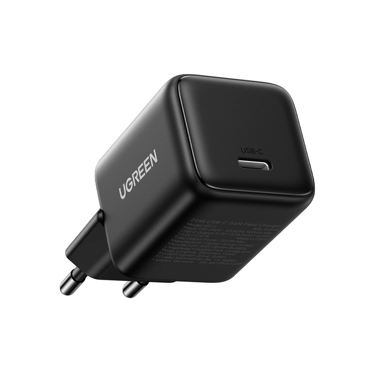Ugreen X513 30W GaN 1x USB-C Wall Charger - sort