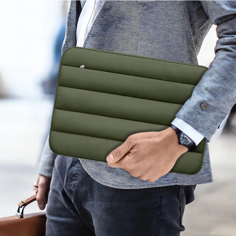 Tech-Protett Fluffy Laptop Bag 13-14 - Grøn