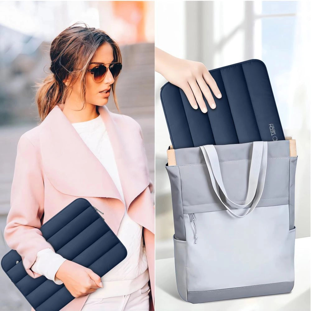 Tech-Protett Fluffy Laptop Bag 15-16 - Navy Blue