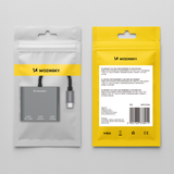 Hub Wozinsky WHCH-01 USB-C PD 100W HDMI 4K@30Hz USB-A 10Gbps - grå