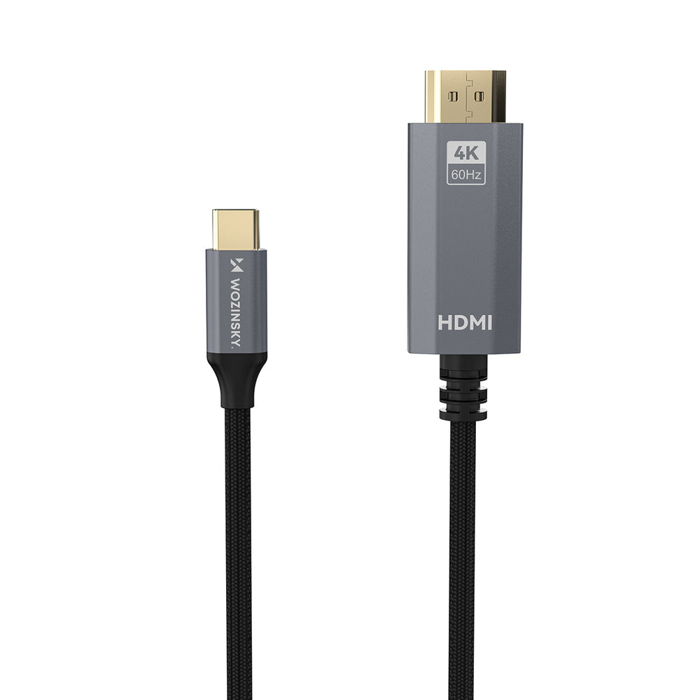 Wozinsky WCCH-01 USB-C - HDMI 4K 60Hz kabel 1,8 m - sort