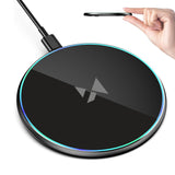 Wozinsky WLI-01Y 15W Qi induktiv oplader med USB-C-kabel - sort