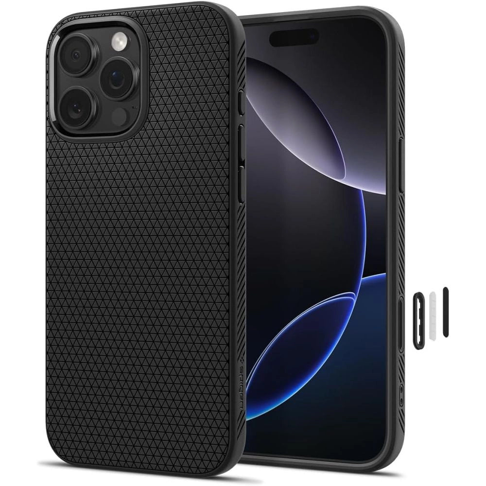 Spigen Liquid Air  T  MagSafe Case til iPhone 16 Pro Max - Matte Black